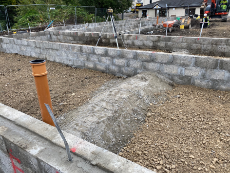 Image of the construction of the flats in Fort William